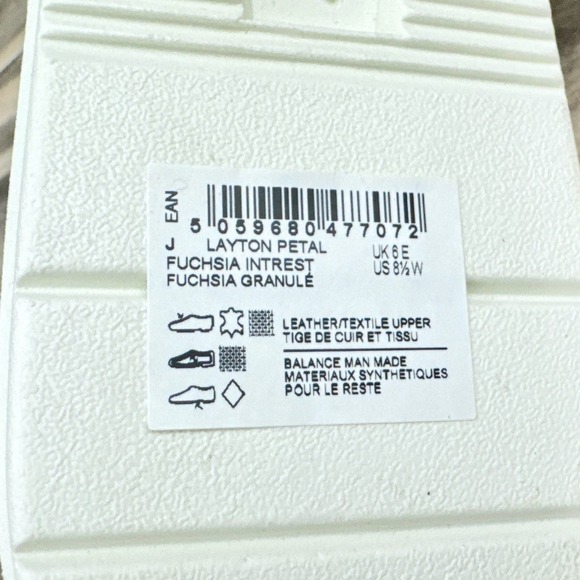 NIB Clarks Layton Petal 8.5W WIDE Slip On Comfort Sneakers fuchsia Pink - Picture 10 of 12